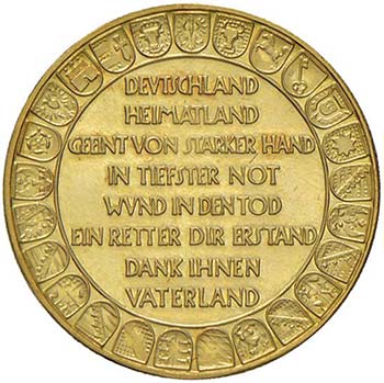GERMANIA Medaglia 1930 – AU (g ... 