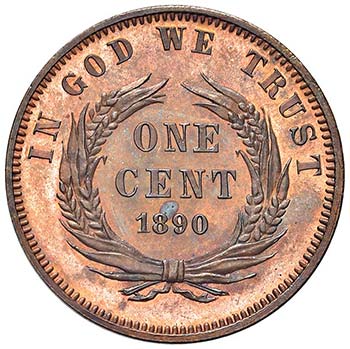 LIBERIA Cent 1890 E Pattern – KM ... 