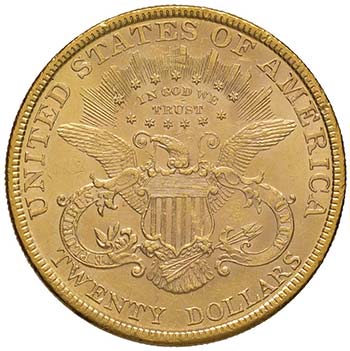 USA 20 Dollari 1896 – Fr. 174 AU ... 