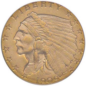 USA 2,50 Dollari 1909 – AU In ... 