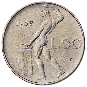 REPUBBLICA ITALIANA 50 Lire 1958 - ... 