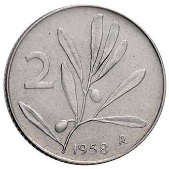 Repubblica Italiana (1946-) 2 Lire ... 