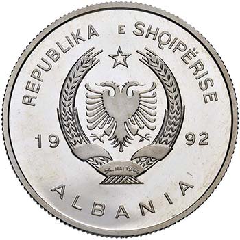 ALBANIA 10 Leke 1992 - AG (g ... 