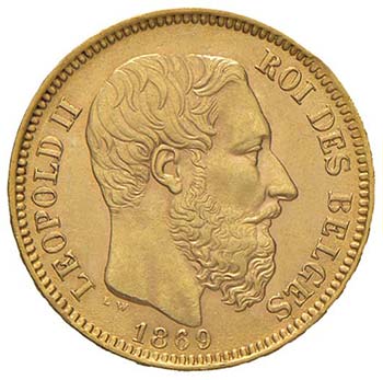 BELGIO Leopold II (1865-1909) 20 ... 