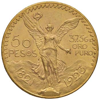 MESSICO 50 Pesos 1923 -  AU (g ... 