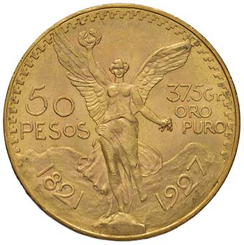MESSICO 50 Pesos 1927 -  AU (g ... 