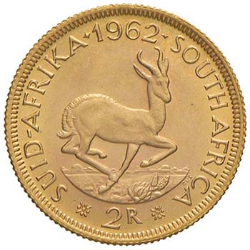 SUDAFRICA 2 Rand 1962 - Fr. 11 AU ... 