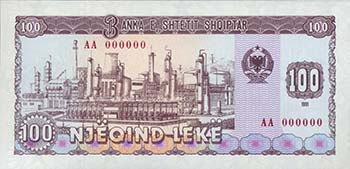 ALBANIA Banconote - 100 leke ... 