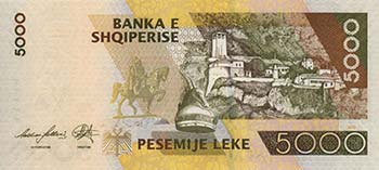 ALBANIA Banconote - 5000 leke 2013