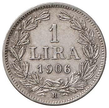 SAN MARINO Lira 1906 - AG (g 4,94)