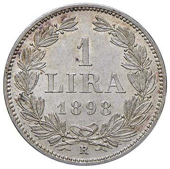 SAN MARINO Lira 1898 - Gig. 27 AG ... 