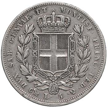 Carlo Alberto (1831-1849) 5 lire ... 