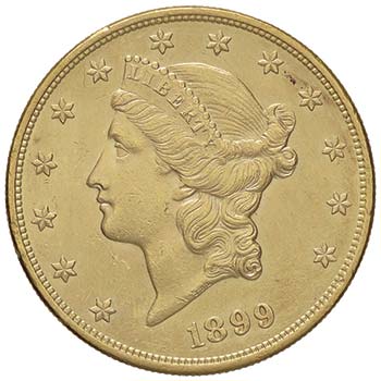 USA 20 Dollari 1899 - KM 74.3 AU ... 
