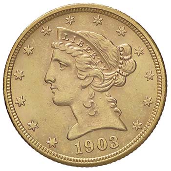 USA 5 Dollari 1903 S - Fr. 145 AU ... 