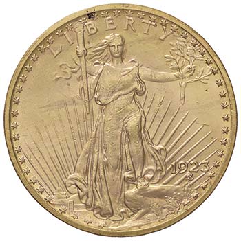 USA 20 Dollari 1923 - KM 131 AU (g ... 