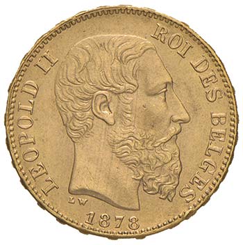 BELGIO Leopold II (1865-1909) 20 ... 