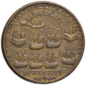 INGHILTERRA Medaglia 1739 Admiral ... 