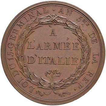 FRANCIA Medaglia 1797 PASSAGE DU ... 
