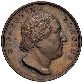 Medaglia 1887 - Gioacchino Rossini ... 