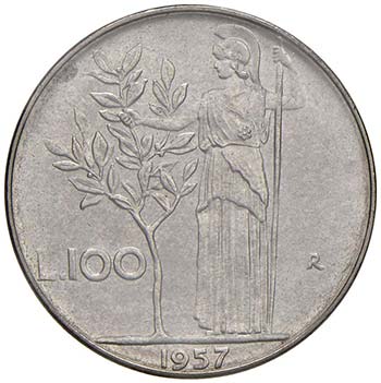REPUBBLICA ITALIANA 100 Lire 1957 ... 