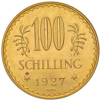 AUSTRIA 100 Schilling 1927 - KM ... 