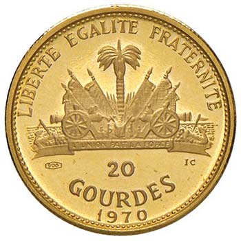 HAITI 20 Gourdes 1970 - KM 66 AU ... 