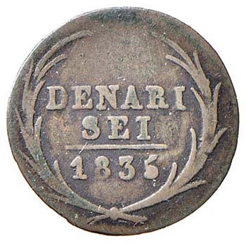 SVIZZERA Ticino - 6 Denari 1835 - ... 