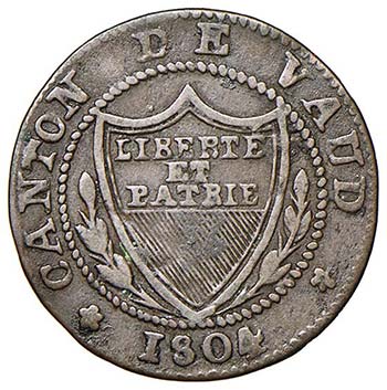 SVIZZERA Vaud - ½ Batzen 1804 - ... 