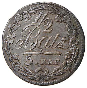 SVIZZERA Vaud - ½ Batzen 1809 - ... 