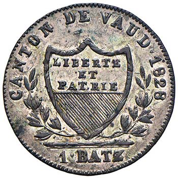 SVIZZERA Vaud - Batzen 1828 - HMZ2 ... 