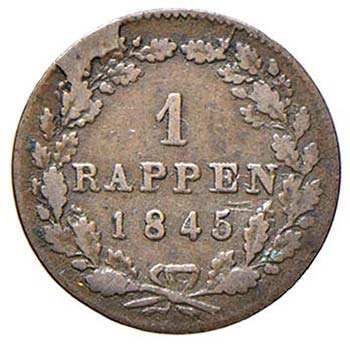 SVIZZERA Zurigo - Rappen 1845 - ... 