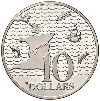 TRINIDAD E TOBAGO  10 Dollari 1973 ... 