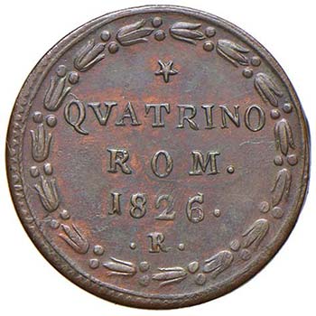 Leone XII (1823-1829) Quattrino ... 