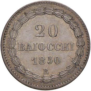 Pio IX (1846-1870) 20 Baiocchi ... 