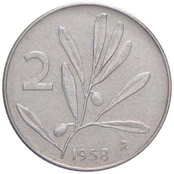 REPUBBLICA ITALIANA(1946-) 2 Lire ... 