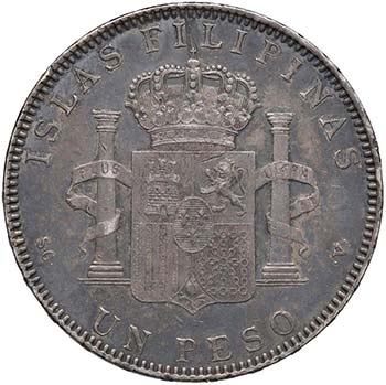 FILIPPINE Peso 1897 - KM 154 AG (g ... 