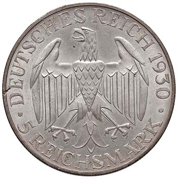 GERMANIA 5 Reichsmark 1930 A - ... 
