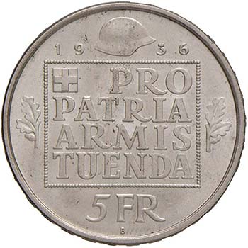 SVIZZERA 5 Franchi 1936 - KM 41 AG ... 
