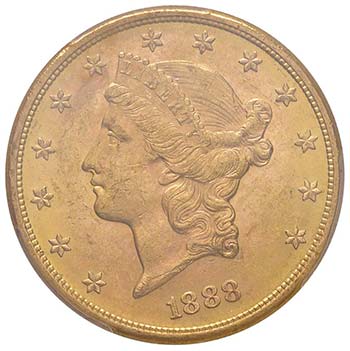 USA 20 Dollari 1888 S - KM 74.3 AU ... 