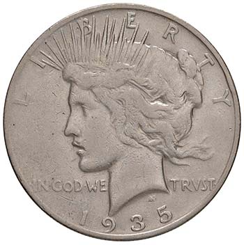 USA Dollaro 1935 S - KM 150 AG (g ... 