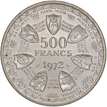 WEST AFRICAN STATES 500 Francs CFA ... 