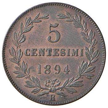 SAN MARINO 5 Centesimi 1894 - Gig. ... 