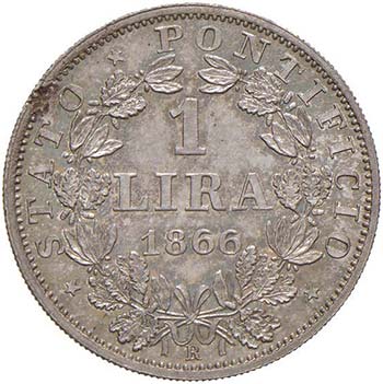 PIO IX (1846-1870) Lira 1866 A. ... 