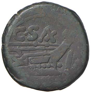 Clovia - Asse 169-158 a.C.) Testa ... 