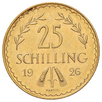 AUSTRIA 25 Schilling 1926 - Fr. ... 