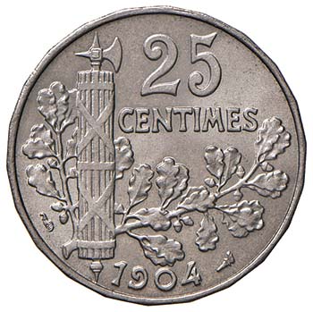 FRANCIA 25 Centimes 1904 - Gad. ... 