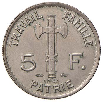 FRANCIA 5 Franchi 1941- Gad. 764 ... 