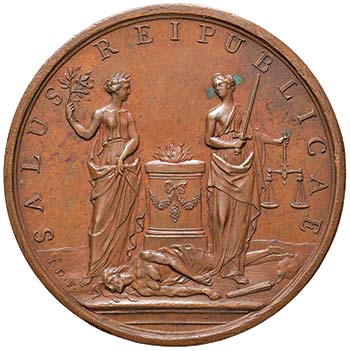 SVIZZERA - Medaglia 1738 Trattato ... 