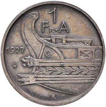 ALBANIA Frang 1927 – KM 6 AG (g ... 