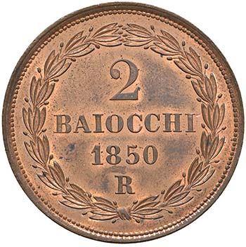 Pio IX (1846-1870) 2 Baiocchi 1850 ... 